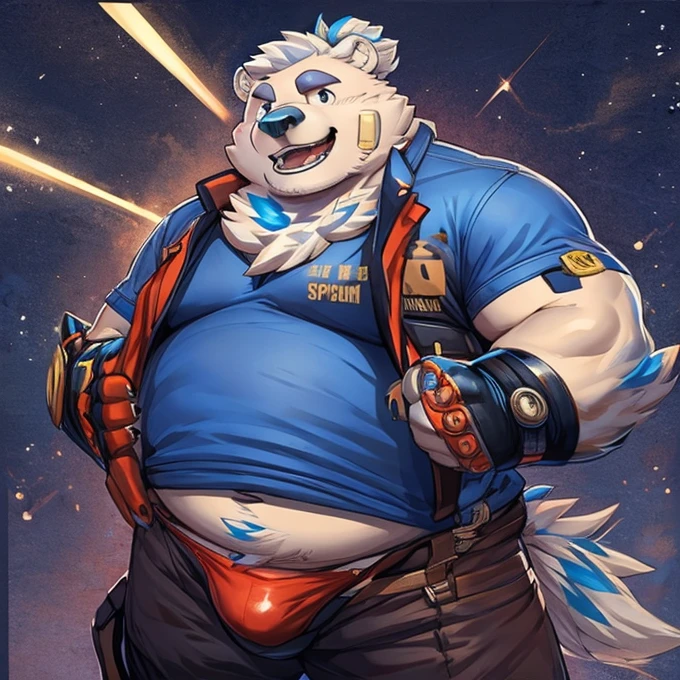 Chubby, fat, Middle-aged male, Anthropomorphic bears, Sparse beard, flirt , Big breasts, Dynamic Light, Open the shirt, Thick shirt ,grizzled hair and beard, Very hot and sexy, father image, hot dad, boss, By Dark Gem, Take off your pants and leave your underwear on