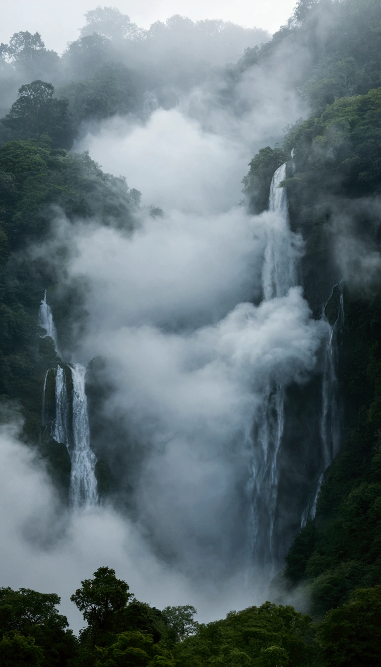 Cloud Waterfall Mist Water Reality Wind Existence Smoke
