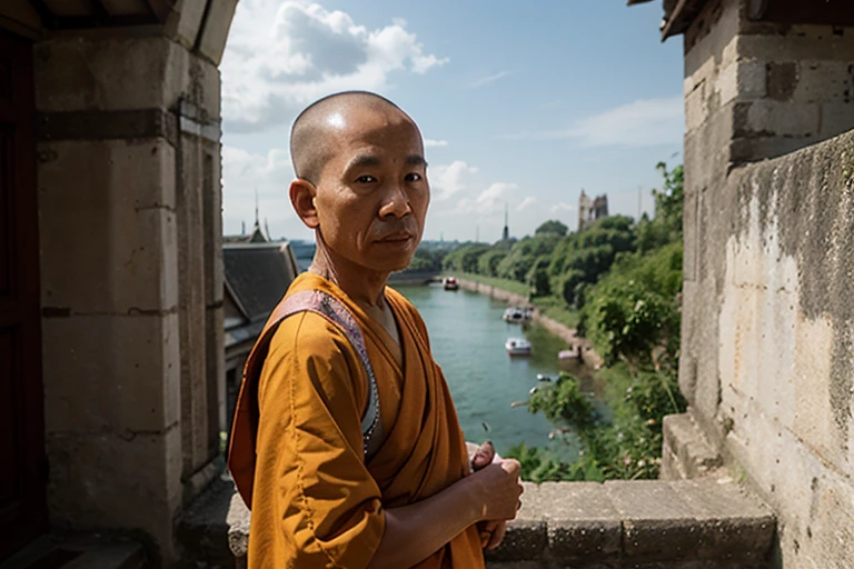 A Thai monk who is old enough to travel goes to spread religion in England.