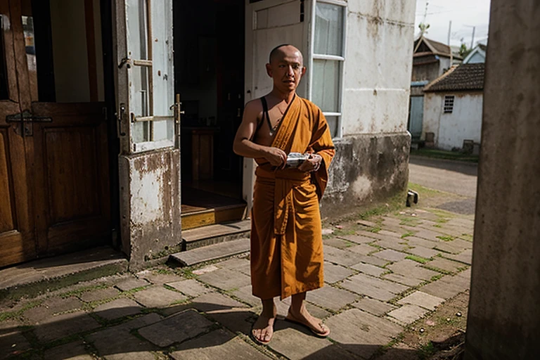 A Thai monk who is old enough to travel goes to spread religion in England.