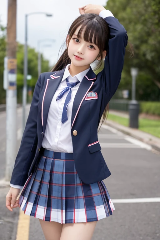 cute､high school girl､Idol､uniform､blazer､mini skirt､See-through､Fluttering in the wind