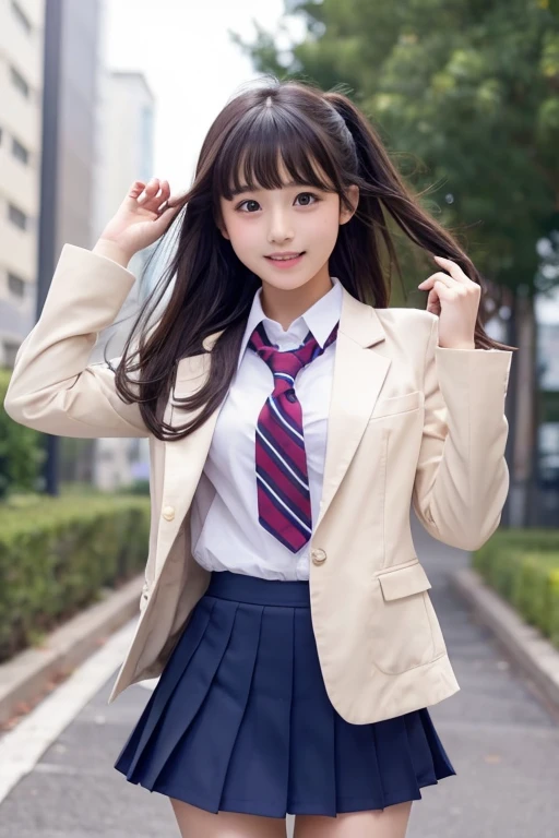 cute､high school girl､Idol､uniform､blazer､mini skirt､See-through､Fluttering in the wind