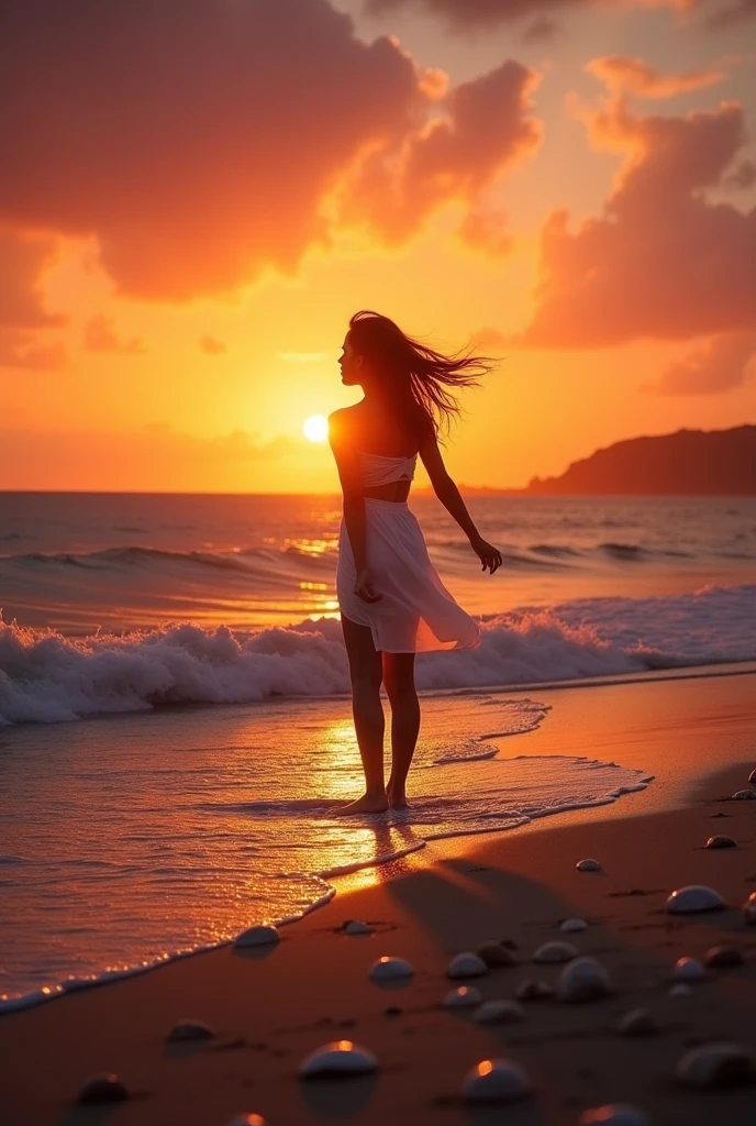 sunset at the beach