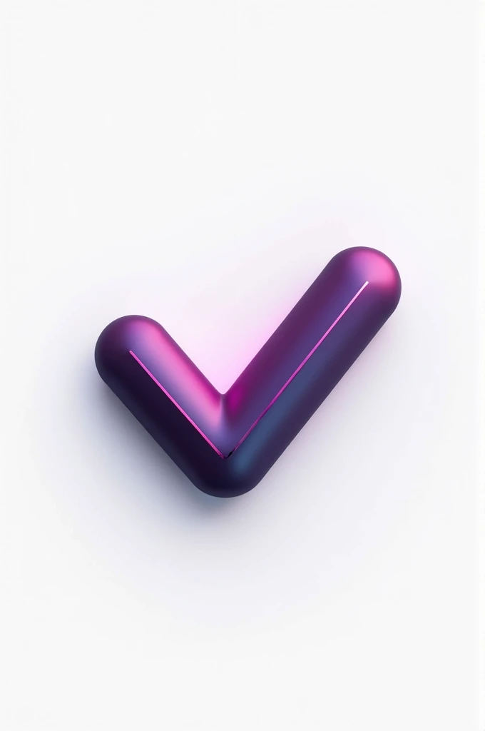 Black and purple verification check mark in the style of Instagram or Twitter