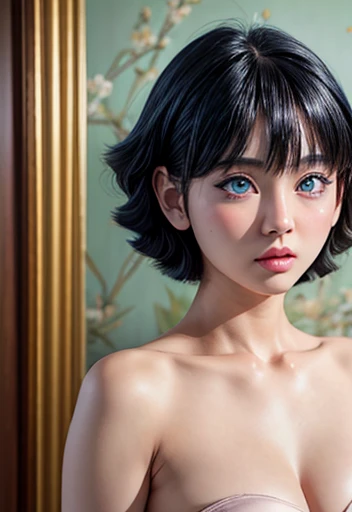 better,1 girl ( Uzumaki Himawari ) , ( facial Details ) , short hair ,Details , age 18 females ,plump body , unclothed , ager face , beautiful face , hot , anime to be realistic , Detailed character images. , high quality photo , beautiful fine makeup very real , perfect character cool style , pretty teen , HD photo model , simple background , Details eyes , masterpiece , detailed ornaments , real life ,better anime realista ,1 girl ,masterpiece ,of a woman with long black hair and , nude portrait, nude photography, she has a distant expression, semi realistic anime, in an anime style, semi-realistic anime style, She has black hair, in anime style, (blue eyes:1.3), blunt bangs ,quality detail ,perfect character in real live , high detailed photos real ,realistic anime ,photrait realism , Super detail ,cute eyes , hair detail ,Ultra high quality ,hd result , shiny nipple, Erotic pose, Highly detailed wallpaper