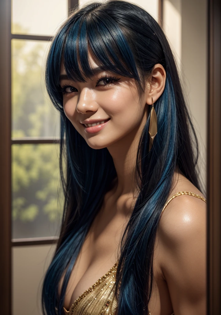 25Japan years old、Black Hair、Round eyes、False eyelashes、Light wavy hair, correct、Striped Hair、Brown Hair、Blue Hair、Dark blue hair、Gradient Hair、Asymmetrical hair、Hair behind the ear、Crossed bangs、Long Hair、とてもLong Hair、Hair up on one side、とんでもなくLong Hair、Valletta、Sunglasses under the eyes、、Ring Eye、Round eyes、Compensate、Wicked Smile、A light smile、Surrealism、Cast a Shadow、Anaglyph、Stereogram、Portraits、Subjective、Atmospheric perspective、Film Grain、Backlight、Exposure、Lens flare、8k、Very detailed、最high quality、超High resolution、超High resolution、Very detailed、Very realistic, masterpiece、correct、Textured skin、high quality、最high quality、Awards、High resolution、16K, Hair folder、A light smile、Redness in the ears、correct、odor、Surrealism、Cast a Shadow、Subjective、Shine、360° View、Very detailed、最high quality、超High resolution、解剖学的にcorrect、masterpiece、Textured skin、High resolution、最high quality、Attention to detail、Long eyelashes、A slight blush、Compensate, ((The whole body is visible))