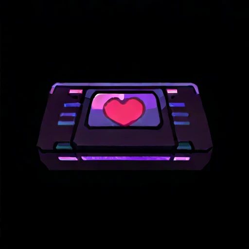 game icon institute, snes game icon, red heart, black background