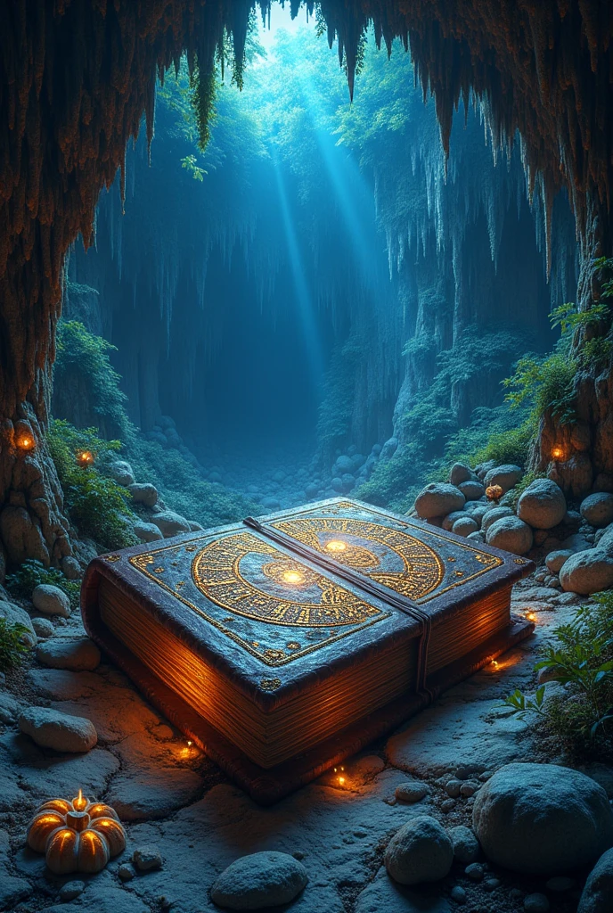Book inside of earth