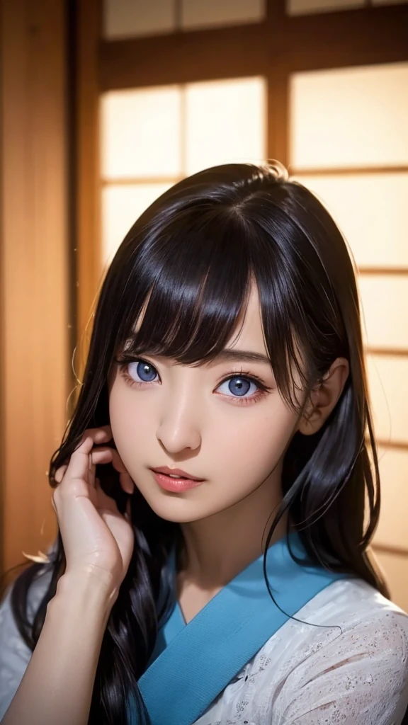 20-year-old, 8K, RAW Portrait (Japanese Girls), photo Realistic, Ultra-high resolution, Highest quality, Actual photo , dramatic, Atmospheric, Realistic,
One girl, a very beautiful Japanese Girls, Glamorous shot of a girl, Textured skin, , lips,
Big and beautiful eyes, , Beautifully detailed nose, sweater,Big Breasts,
View your viewers, 