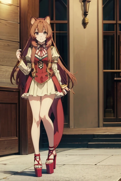 Raphtalia in sexy open-toe platform high heels 