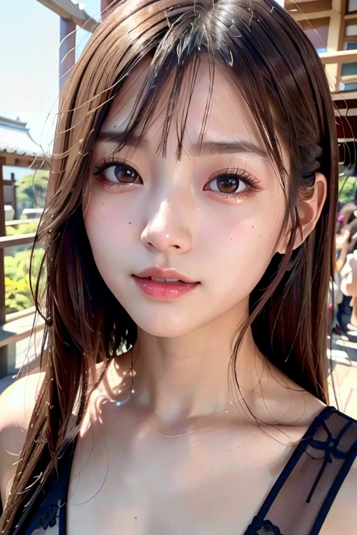 ((Japan women))、hightquality、Glossy glossy skin、((glistning skin))、Lush bust、((masterpiece、top-quality、ultra-detailliert、Film Light、intricate-detail、hight resolution、ighly detailed))