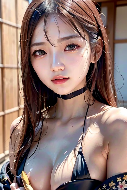 ((Japan women))、hightquality、Glossy glossy skin、((glistning skin))、Lush bust、((masterpiece、top-quality、ultra-detailliert、Film Light、intricate-detail、hight resolution、ighly detailed))