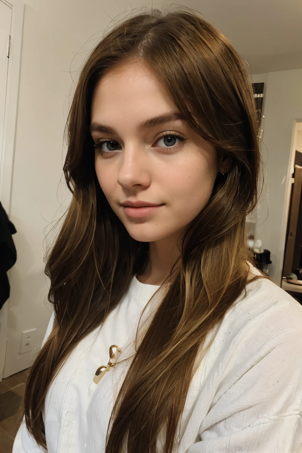 White girl with Brown Blonde Hair
