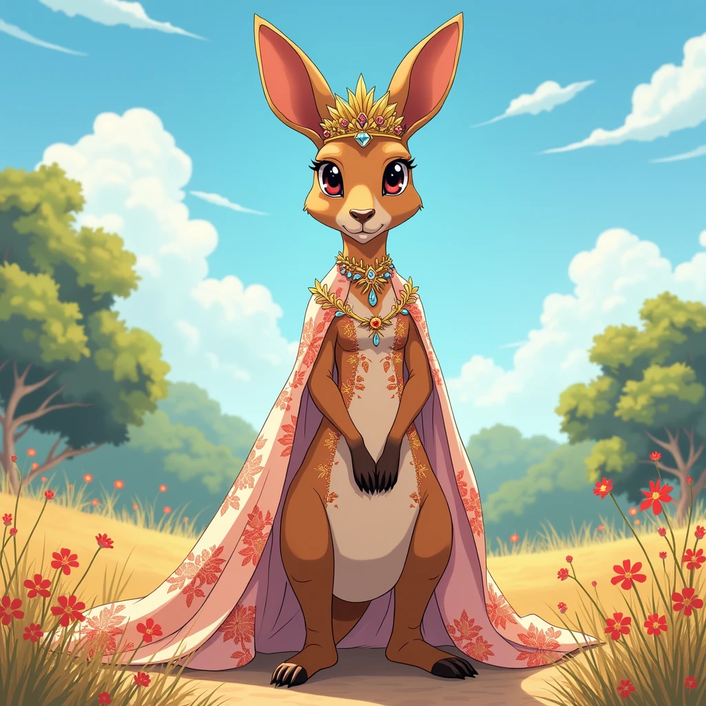 Kangaroo queen . Anime style