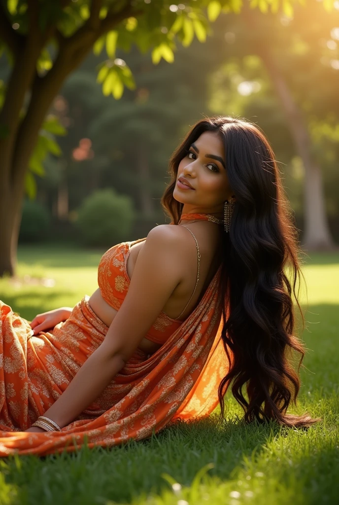 Hottest and sexiest 1 women in saree with openly exposed belly or boobs or attractive and lay on ground