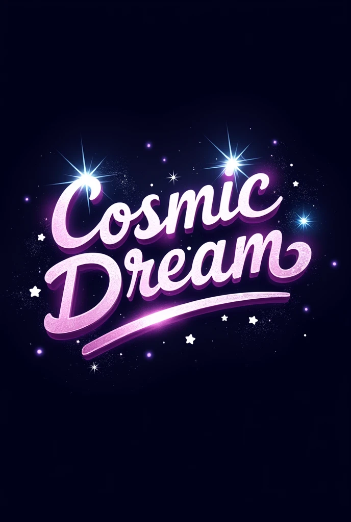 create a logo for a kpop group named "cosmic dream" that just by looking at it, they become interested in the presence of the logo