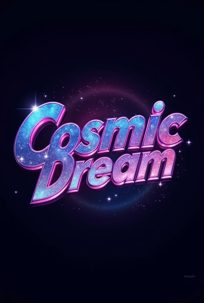 create a logo for a kpop group named "cosmic dream" that just by looking at it, they become interested in the presence of the logo