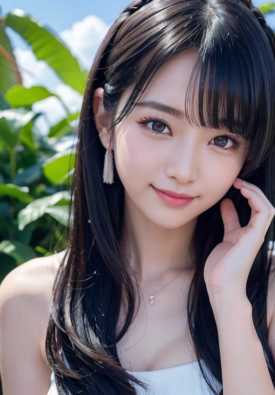 ２５Japan years old、Black Hair、Round eyes、False eyelashes、Light wavy hair, correct、Striped Hair、Brown Hair、Blue Hair、Dark blue hair、Gradient Hair、Asymmetrical hair、Hair behind the ear、Crossed bangs、Long Hair、とてもLong Hair、Hair up on one side、とんでもなくLong Hair、Valletta、Sunglasses under the eyes、、Ring Eye、Round eyes、Compensate、Wicked Smile、A light smile、Surrealism、Cast a Shadow、Anaglyph、Stereogram、Portraits、Subjective、Atmospheric perspective、Film Grain、Backlight、Exposure、Lens flare、8k、Very detailed、最high quality、超High resolution、超High resolution、Very detailed、Very realistic, masterpiece、correct、Textured skin、high quality、最high quality、Awards、High resolution、16K, Hair folder、A light smile、Redness in the ears、correct、odor、Surrealism、Cast a Shadow、Subjective、Shine、360° View、Very detailed、最high quality、超High resolution、解剖学的にcorrect、masterpiece、Textured skin、High resolution、最high quality、Attention to detail、Long eyelashes、A slight blush、Compensate, ((The whole body is visible))