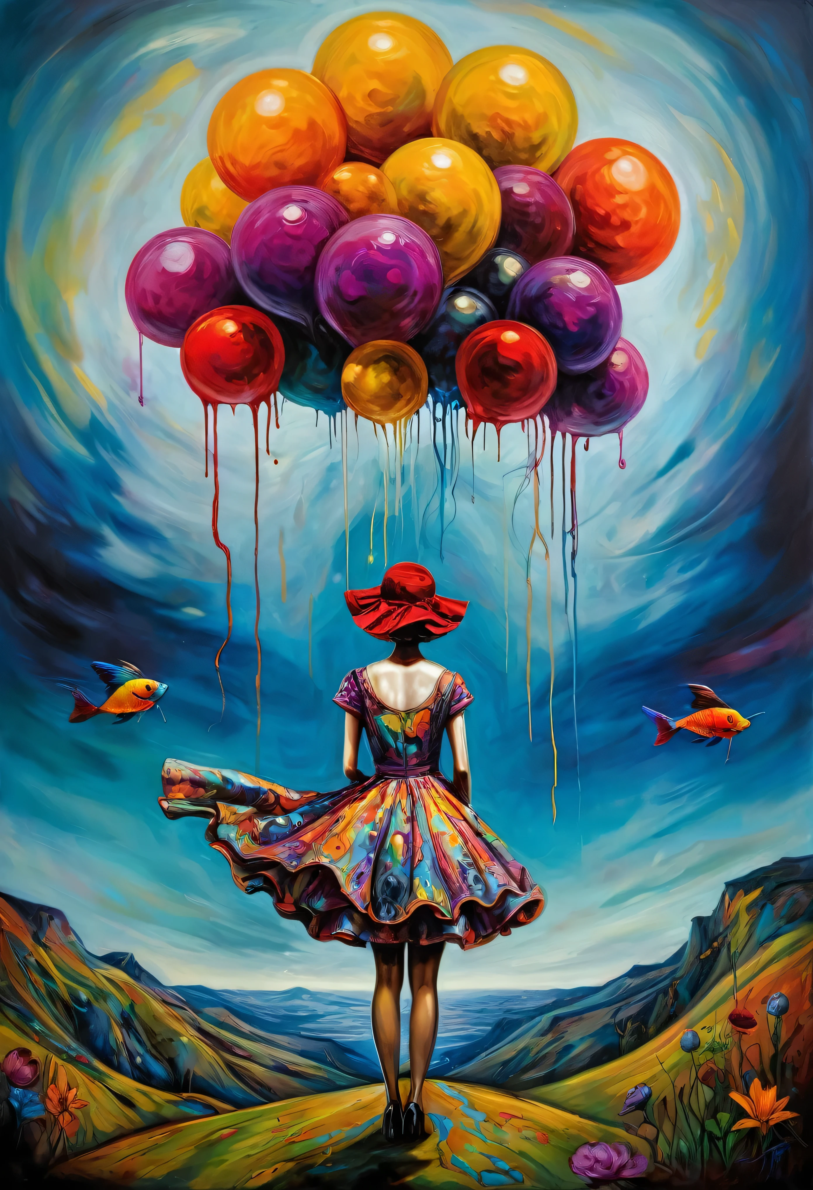 (Artistic Masterpiece of Romantic Life) ( (Themed Art of Life) ( (Conceptual Art) (NFT Exclusive) (Fauvism Work) ()”) Where visual poetry transcends traditional boundaries and embraces the dynamic interplay between creativity and technology Takes),dripping paint,darkart,style, in the style of esao andrews