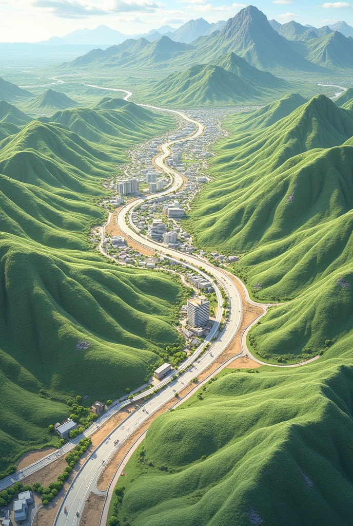 Generate an image using AI in Topography for Civil Engineering