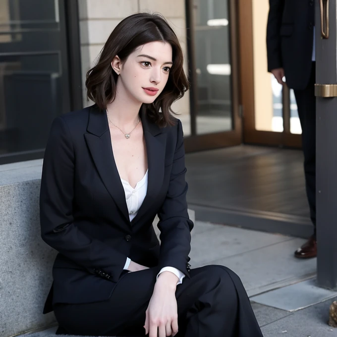 Anne Hathaway in a suit、The Devil Wears Prada Era