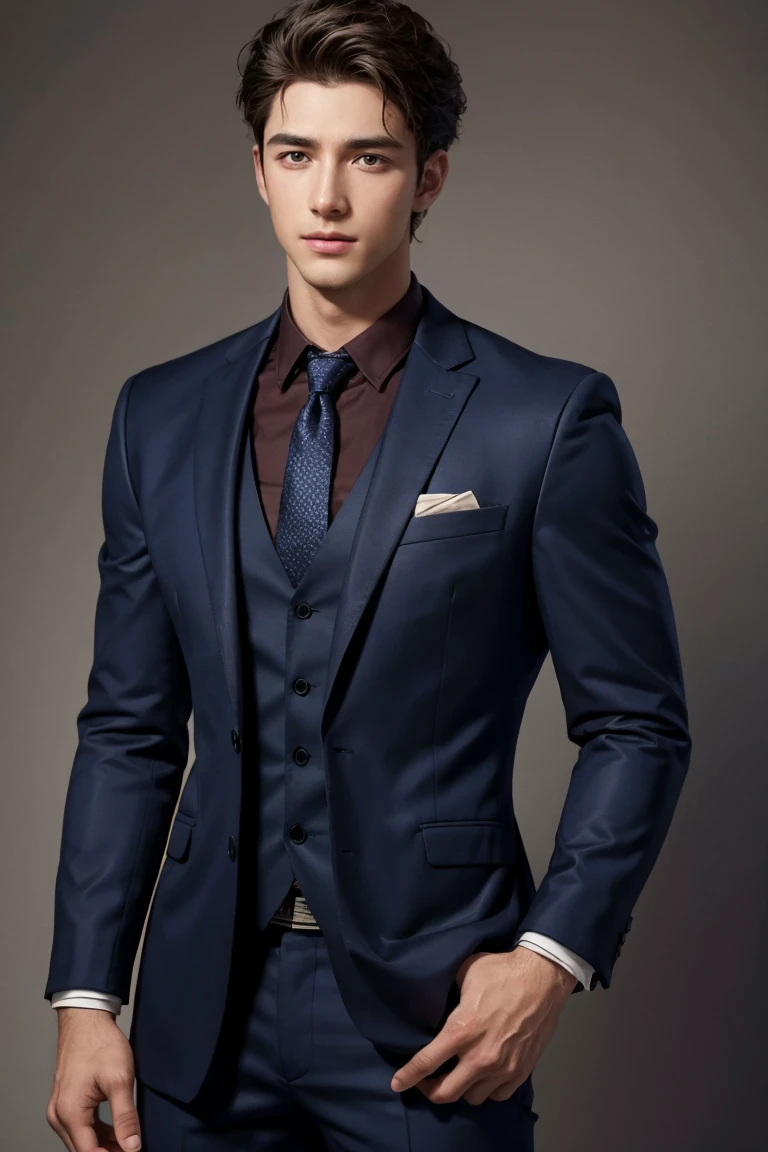 realistic , handsome young man