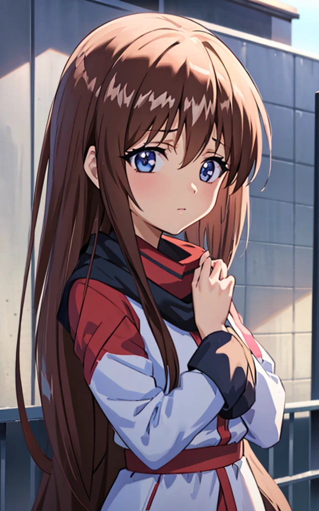 Anime女の子 with a scarf on her neck standing in front of a fence, Anime Style 4k, Cute Anime Girl Images, Female protagonist 👀 :8, an Anime女の子, Anime style portrait, portrait Anime女の子, cute Anime女の子, Anime女の子, young Anime, (Anime), hd Anime Wallpaper, Anime Wallpaper, Anime Mo Art Style