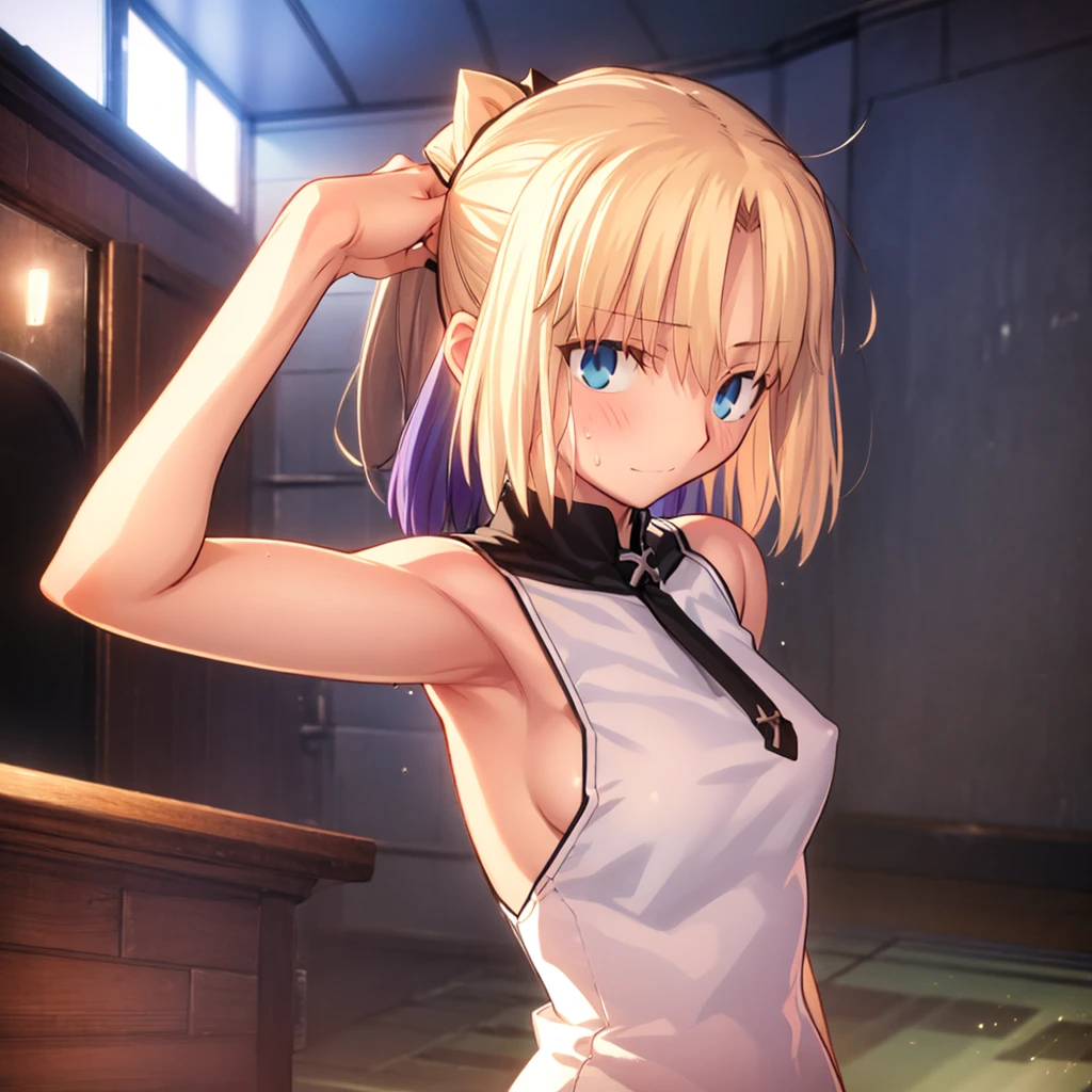 High resolution, 最high resolution,high resolution,{Things to know_f de stay night ufotable:1.15}, Rubio_ Best Quality, masterpiece, フルnude,Sweatだく,Blushing,smile,Armpitアップ,Sweat,Armpitを広げて見せている,bed,Moist,Blonde,whole body,pubic hairあり,Love juice,Armpit,side,sideの下,Armpitの下,sideアップ,Sweatをかいている,sideSweat,Upper Body, 1 person,sideズーム,Armpitズーム,Armpitを見せつける,sideを見せつける,両Arms behind head,nude,Raise your arms, Inner cavity reflection,whole body,Two arms,Alone,sexy,1 personだけ,Looking at me,膣からsemenが垂れている,front,pubic hair,Obscene lines,Ray tracing,Slender body,E Cup,Embarrassing,Armpit強調,side強調,ArmpitSweat,sideSweat,Wet Skin,Open your mouth,Noise Reduction,((Place your hands behind your head)),Emphasis on the crotch,Chest Enhancement,stage,Perfect lighting,体をfront,Look up,looking at the camera,真front,I don't want to go away.,体をfront,両Raise your arms,両Arms behind head,Embarrassing,Hands behind head,Hotel Rooms,bedの上,全naked,naked,膣からsemenが垂れている,bedに横たわる,,フルnude,オイルを塗ったテカテカのsideの下を見せる、オイルを塗った光沢のあるsideの下:1.30、Surreal、sideの下、オイルを塗った光沢のあるsideの下:1.30、光沢のあるsideの下、オイルを塗ったぬるぬのsideの下:1.30、ぬるぬるした光沢のあるsideの下:1.20、明るく詳細なsideの下、sideの下の細かいシワ:1.7、リアルなsideのシワ:1.7、sideの下を照らす光:1.4、side毛穴の細部まで), Armpit見せポーズ,side見せポーズ,Nipples,Nipplesが立っている,No clothes,素っnaked,Armpitアップ,sideアップ,NaughtyなArmpit,Naughtyなside,Sweat,Naughty,Arms behind head,Armpitを広げる,sideを広げる,Embarrassed look,Love juiceが垂れている,NaughtyなPussy,体をfrontへ,pubic hairが生えている,pubic hair,semen,semenまみれ,Naughtyな体,Naughtyな身体,NaughtyなPussy,Naughtyなgenital,genital,NaughtyなPussy,Naughtyなnaked,Naughtyなnaked体,Naughtyな肉体,Naughtyなボディー,恥ずかしそうにArmpitを見せている,恥ずかしそうにsideを見せている,lotion,lotionまみれ,Vaginal fluid,Vaginal fluidが垂れている,Love juice,Love juiceが垂れている,semenでベタベタ,Sticky with semen,Sperm,Spermまみれ,Spermでベタベタ,Pussy,Pussyを見せつける,Pussy,Pussyを見せつける,Embarrassed look,Groinにタトゥー,Groin,View your viewers,genital,女genital,湿ったArmpit,湿ったside,smile,4K,（8k）,Noise Reduction,Place your hands behind your head,Emphasis on the crotch,((Place your hands behind your head)),(Shiny, oily skin), Raise the hand, (Raise your arms above your head:1.5), Put your arms behind your head, sideの下, (sideの下 into viewer's face:1.5), (View your viewers:1.5), Raise the hand,蒸れたArmpit,蒸れたside, sideの下を露出させる,Armpitの下を露出させる,両手を頭に当ててbedに座わる,蒸れたArmpit,蒸れたside,Armpitをアップ,sideをアップ