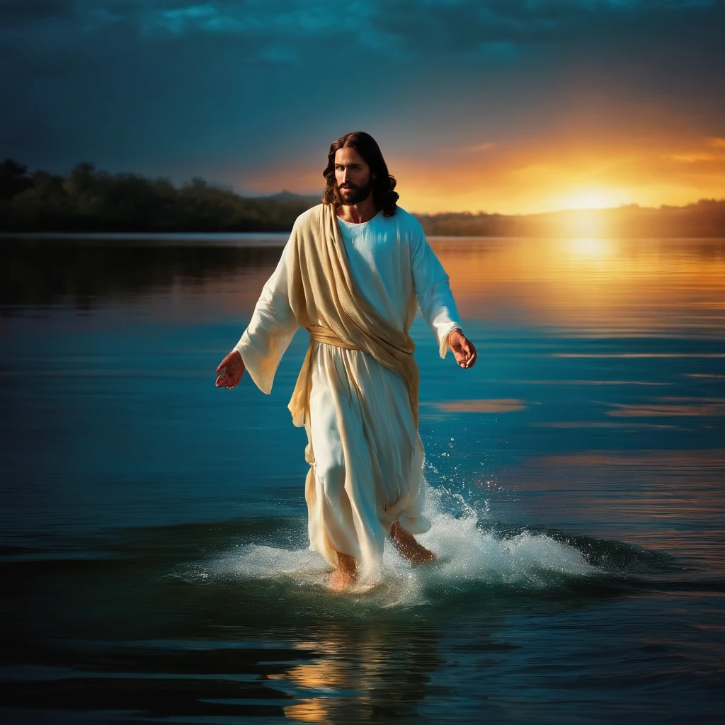 Jesus walking on the water 