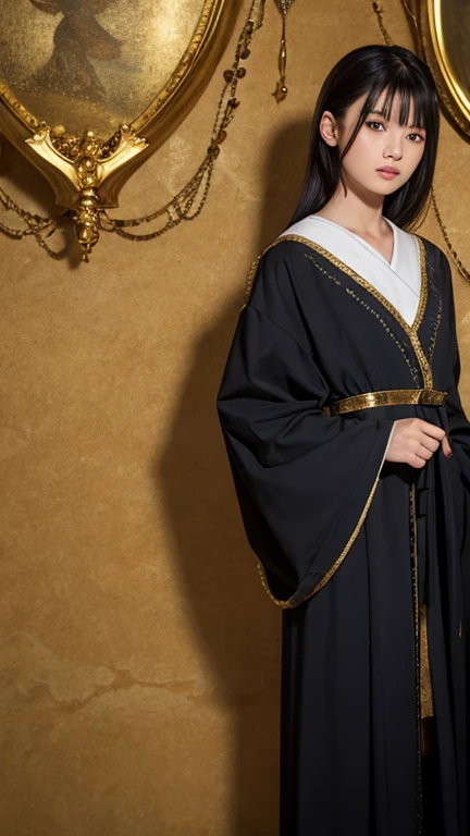 Black clothes, robe, Gold Saint