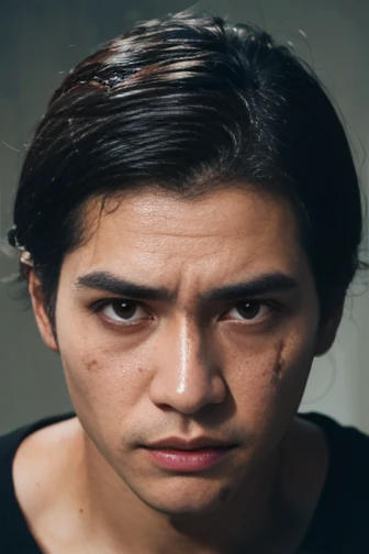 realistic, ugly young man, korean, thai, scars, unperfect skin, skin blemishes, enlargened pores, clothes, pimples, lively eyes, hot, messy hair, unsymmetric face, reflection, shadow, highlights, wet eyes, fat face, square face, mouth closed, horny, bright eyes, real, ugly, messy, smile, hot, messy messy, mad, grumpy, hot,