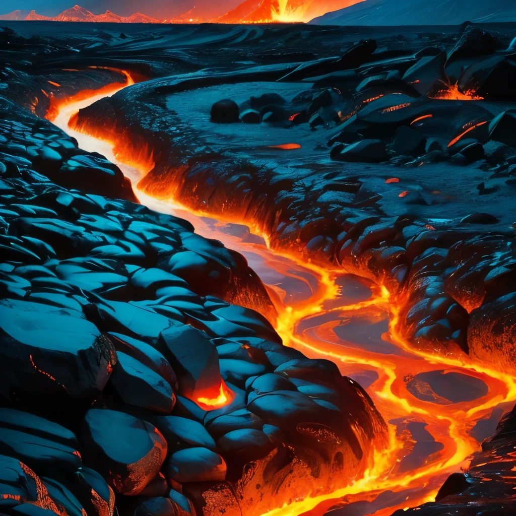 a close up of a lava river with a bright light coming from it, cracks of magma, magma and lava, fire lava, fire and lava, volcanic embers, lava rivers, made of lava, lava texture, flowing lava, glowing lava!!!, background of a lava river, oozing lava, lava flowing, volcanic background, magma, lava river