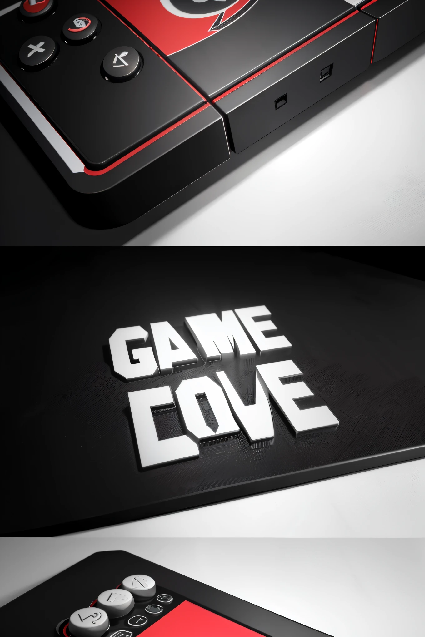 Create a logo that says Game Over with realism