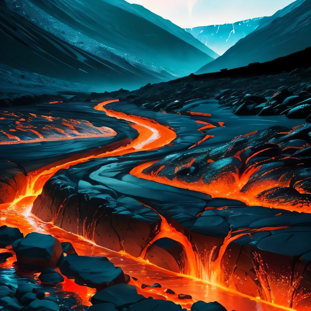 a close up of a lava river with a bright light coming from it, cracks of magma, magma and lava, fire lava, fire and lava, volcanic embers, lava rivers, made of lava, lava texture, flowing lava, glowing lava!!!, background of a lava river, oozing lava, lava flowing, volcanic background, magma, lava river