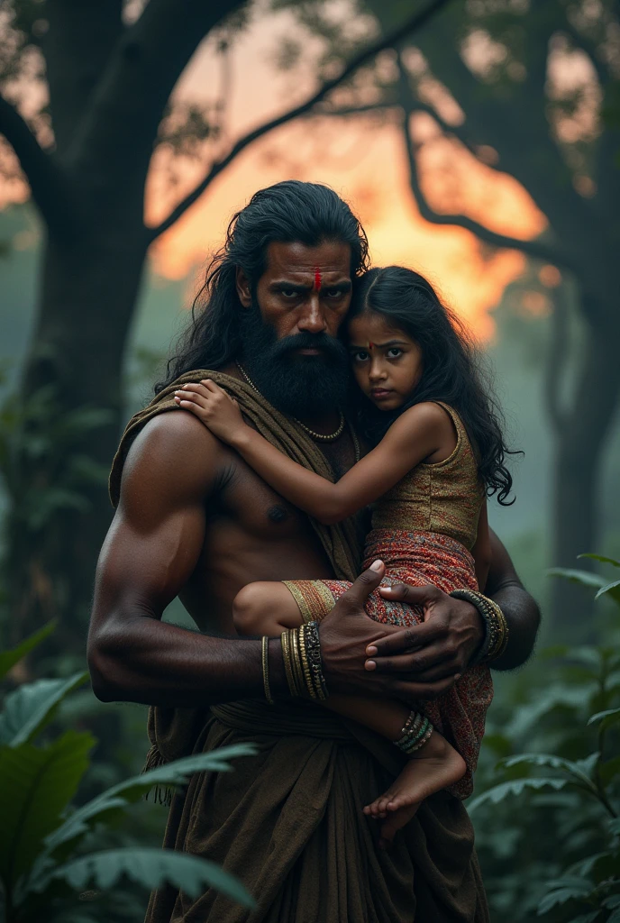 Indian father hardly attacked her small daughter 1000 years before