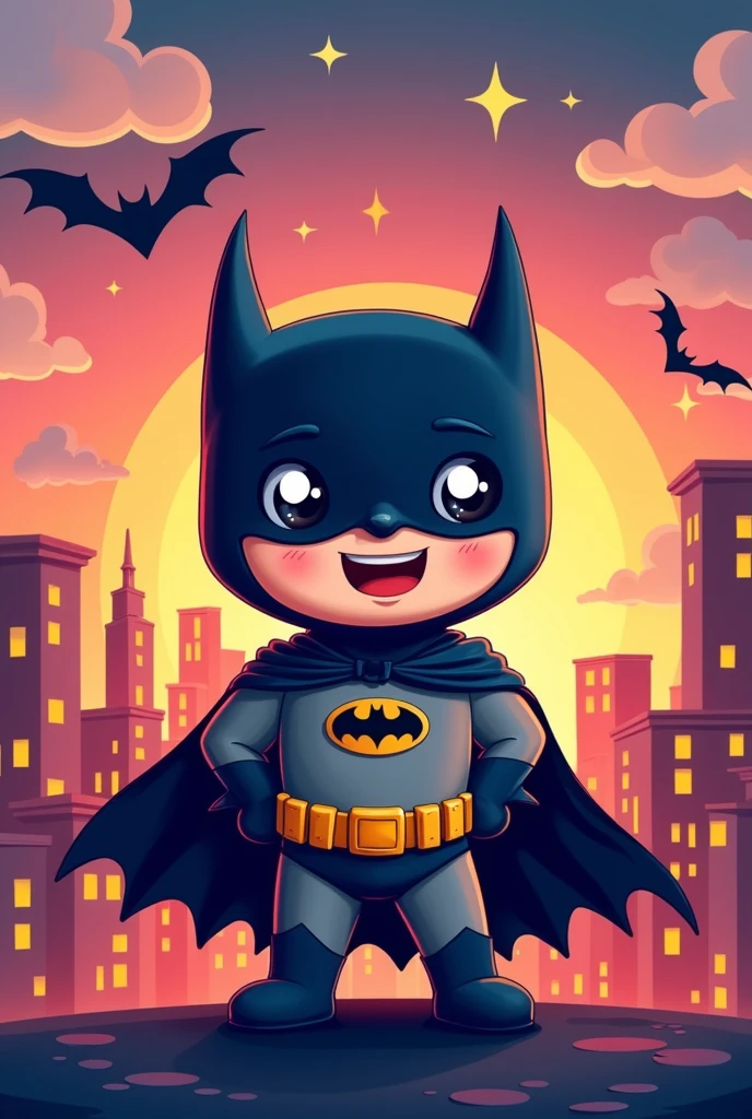Cute Batman illustration