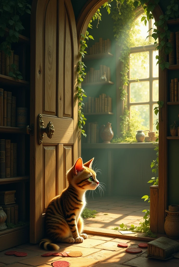 One day, while exploring the house, Whiskers stumbled upon a hidden room that had been locked away for years.