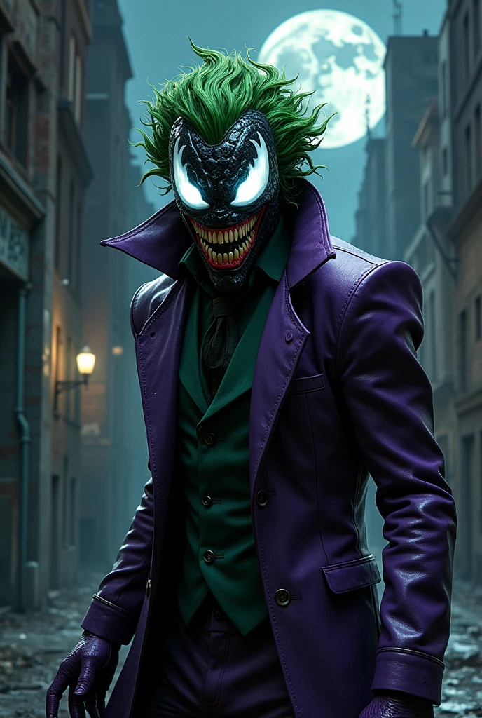Venom and Joker Hyper Fusion。Draw them scary but cool