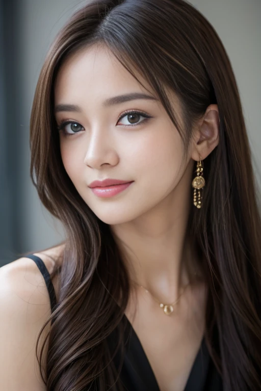 Tabletop、Highest quality、Real、Super detailed、finely、High resolution、8K Wallpaper、One beautiful woman、、Light brown messy hair、Wearing a black long dress、Sharp focus、Perfect dynamic composition、Beautifully detailed eyes、Thin Hair、詳細なRealな肌の質感、smile、Close-up portrait、Model's body type,A champagne glass in one hand,Background is a hostess club
Information