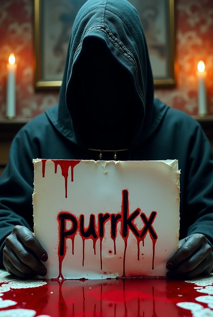 Make a bloody fansign of the username of purrkx