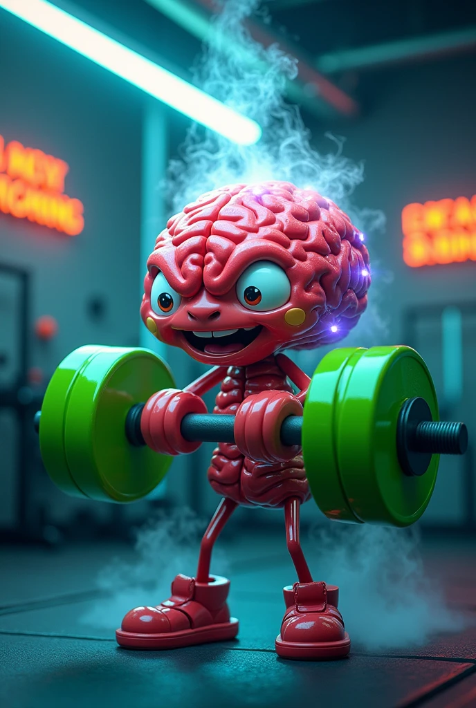 Brain lifting weights