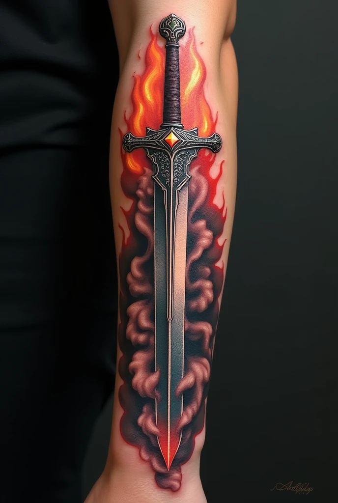 Sword tattoo 

