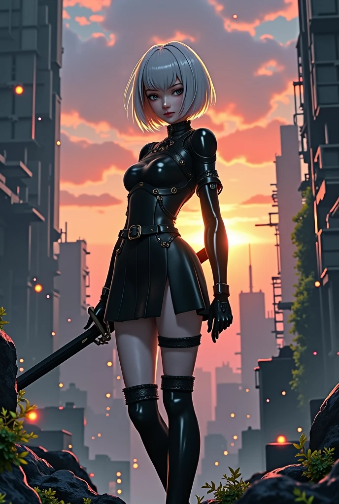 Spawns 2B from Nier Automata