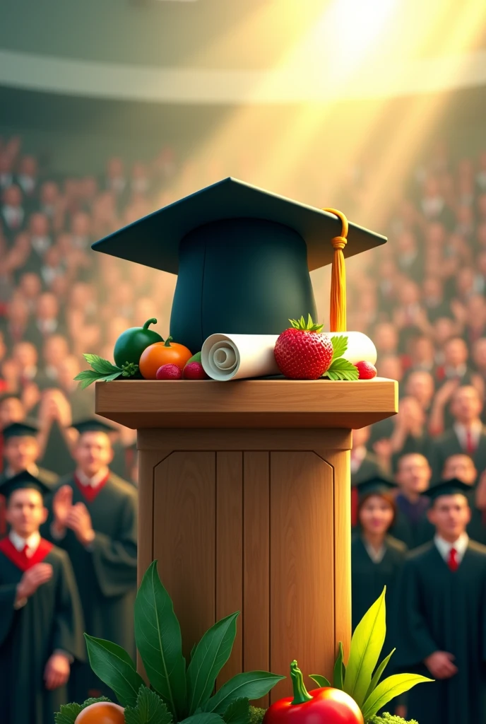 Nutrition graduation symbol