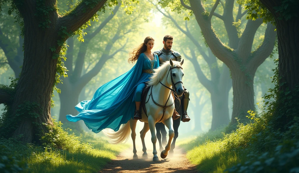  Princess and prince Thus both started their journey, and mounted their horses on new and unknown paths.