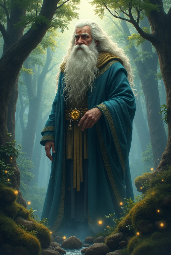 A giant, golden-eyed, old man