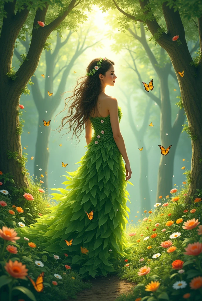 Word Manyata in a nature theme