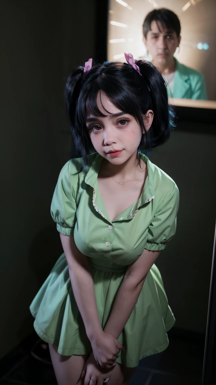 Cute Melanie Martinez as a very cute anime character, Cartoon Character, Unreal Engine Warm Interior Lighting Art Station Detailed Digital Painting Character Design Mark Ryden Pixar Hayao Miyazaki Unreal 5 Dazz Hyper Real - Octane Neon Rendering