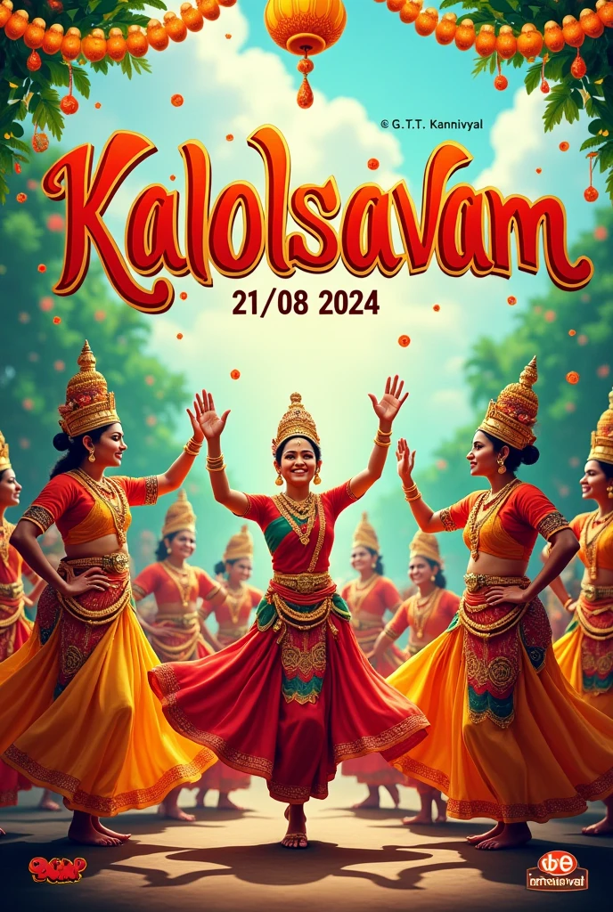 I want a poster  
Heading:  kalolsavam 

Date: 21/08/2024

Place: G.T.T.I KANNIVAYAL