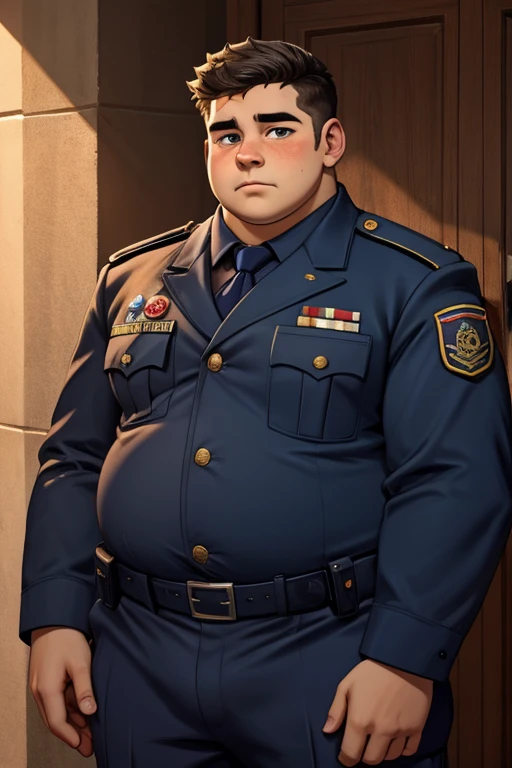 boy, fat, morbid obesity, 18 yo, soldier uniform